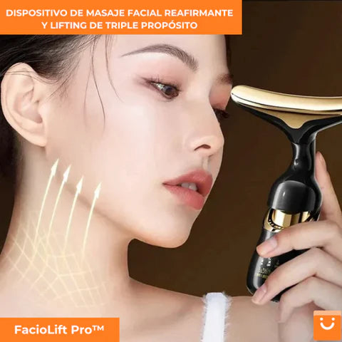 FACIOLIFT PRO™ - DISPOSITIVO DE MASAJE FACIAL REAFIRMANTE Y LIFTING DE TRIPLE PROPÓSITO